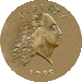 .gif of the obverse of a 1793 chain type large cent