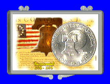 .gif of a 3x2 coin holder for a bicentennial eisenhower dollar