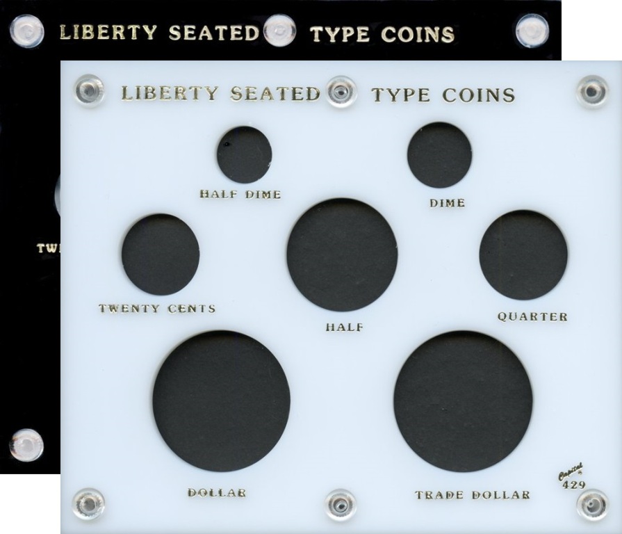 Capital Plastics 429 Liberty Seated Type Coins 7-Coin Holder - www.jakesmp.com