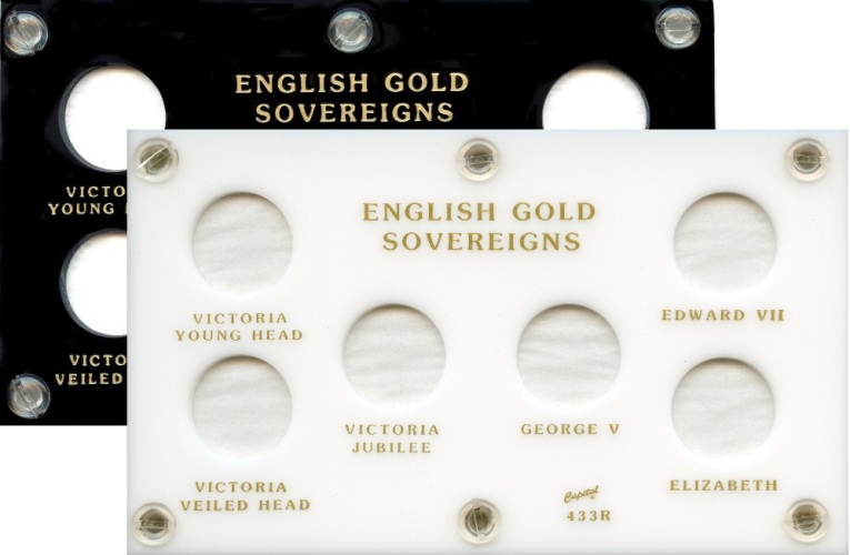 Capital Plastics 433R English Sovereigns 6-Coin Holder - www.jakesmp.com