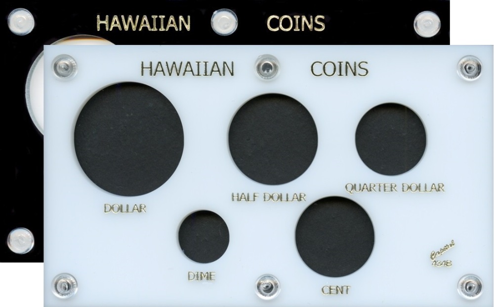 Capital Plastics 434B 5-Coin Holder Hawaiian Coins - www.jakesmp.com