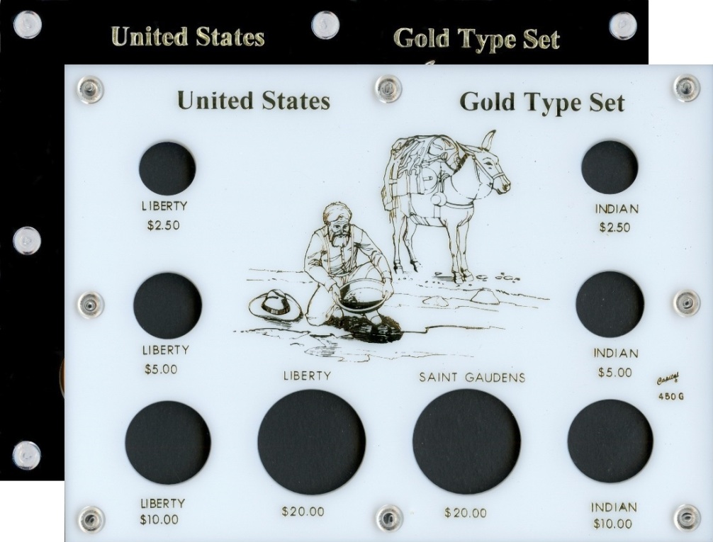 Capital Plastics 450G 8-Coin Holder United States Gold Type Set Holder - www.jakesmp.com