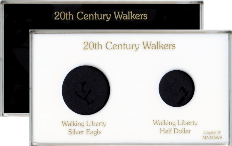 Capital Plastics MA345WS 2-Coin holder 20th. Century Walkers - www.jakesmp.com