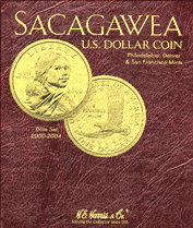 .gif of h.e. harris sacagawea golden dollar coin album