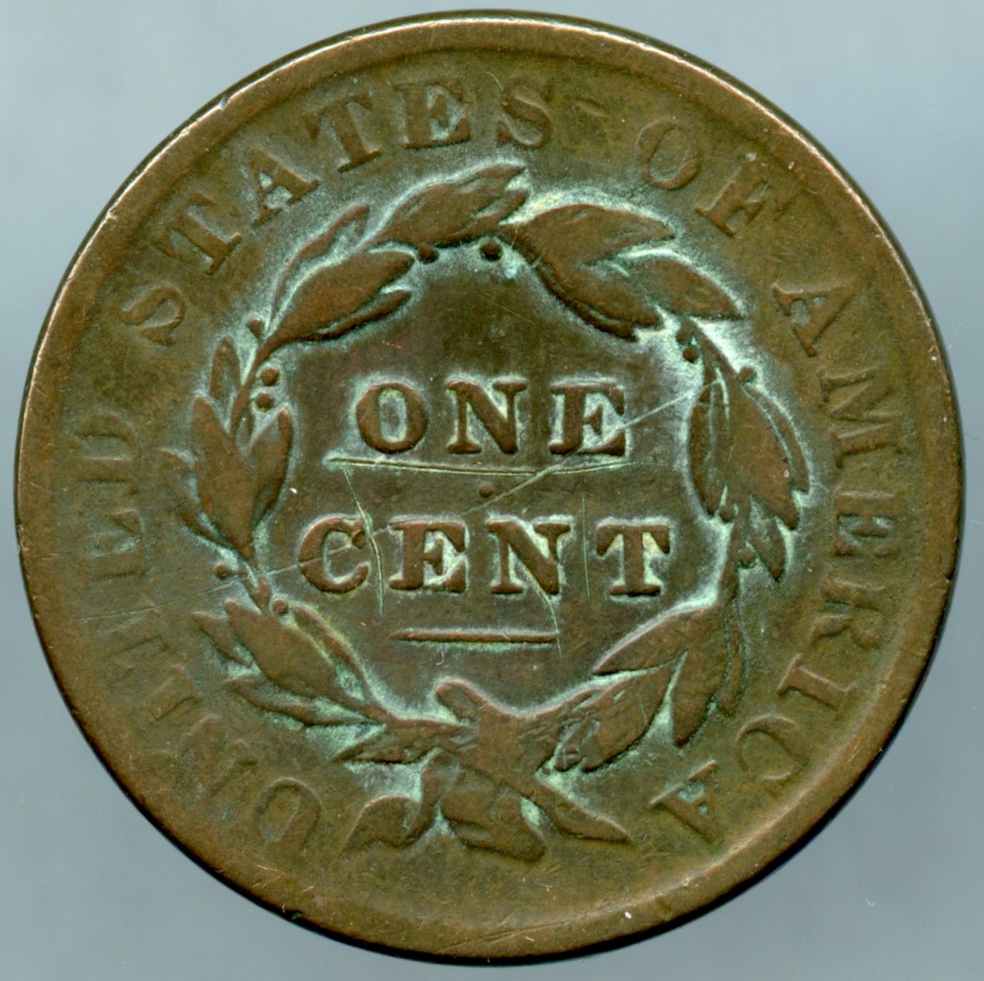 1833 Large Cent - Reverse - www.jakesmp.com