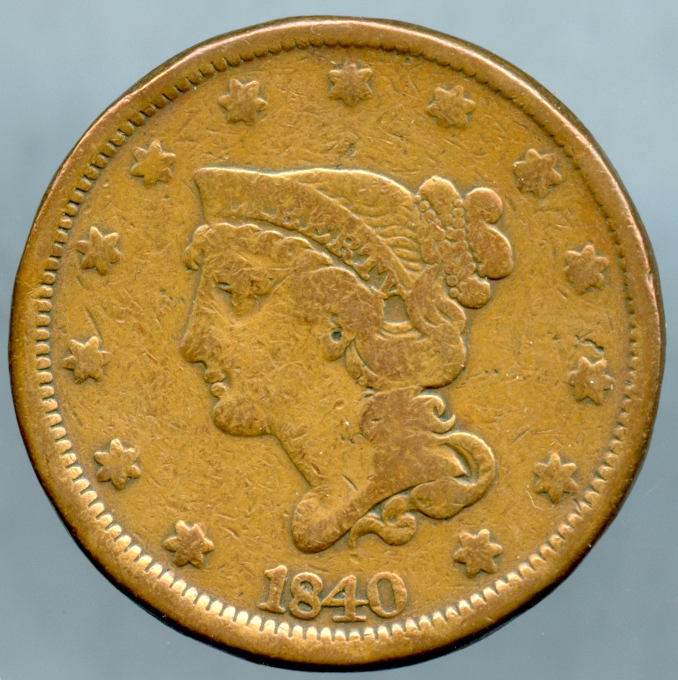 1840 Large Cent - Obverse - www.jakesmp.com