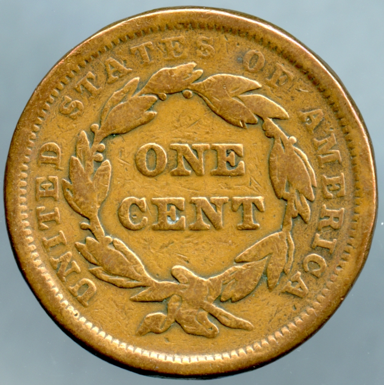 1840 Large Cent - Reverse - www.jakesmp.com