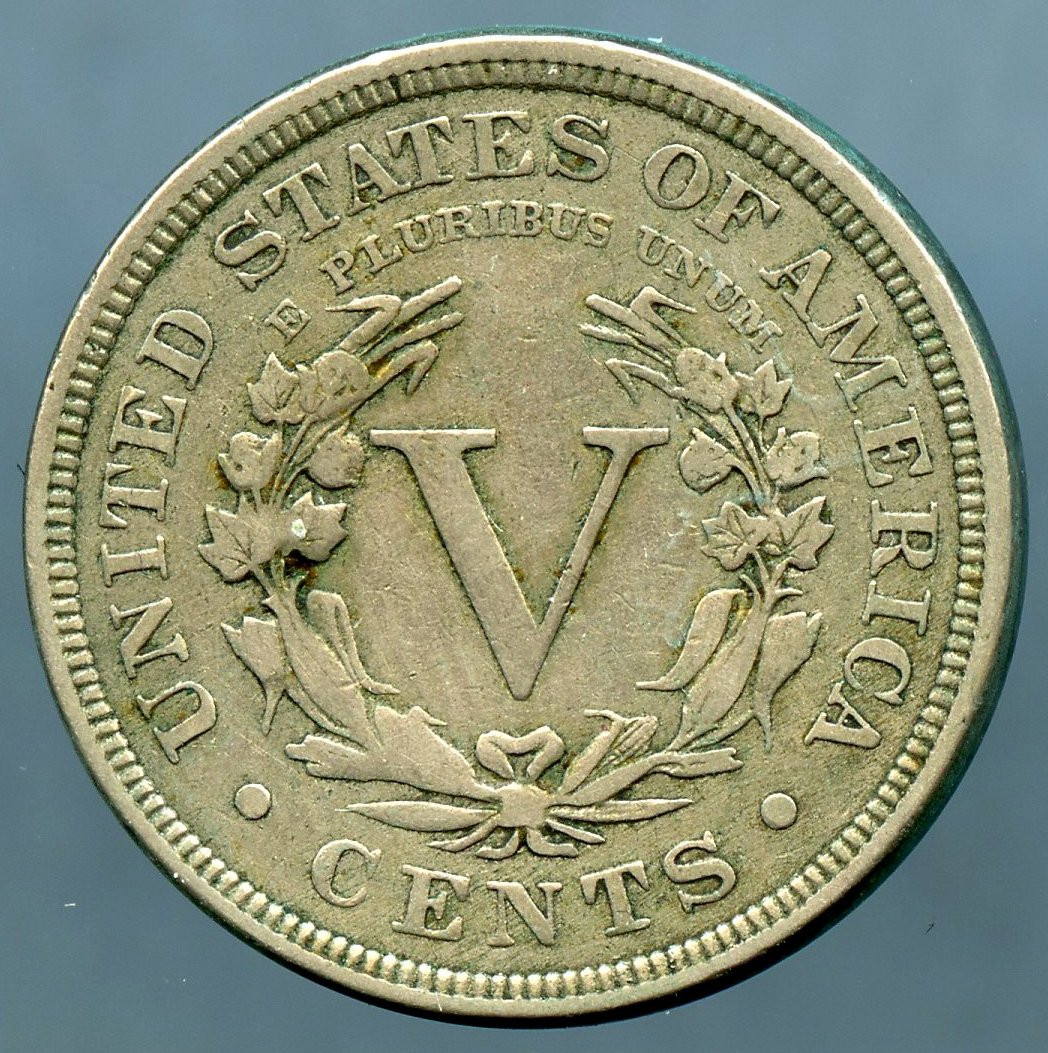 1895 Liberty Head Nickel - Reverse - www.jakesmp.com