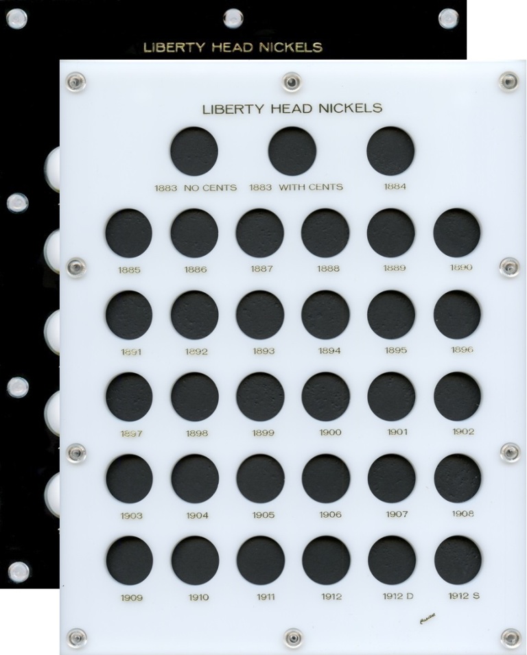 Capital Plastics 467M Liberty Head Nickels Compelte Set 33 Coin holder  - www.jakesmp.com