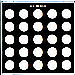 CP-GX51B-05 Capital Plastics U.S. Nickels 25 Coin Holder - www.jakesmp.com