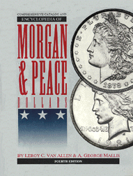 .gif of the VAM book on dollars - Vam comprehensive encyclopedia of Morgan and Peace dollars by Allen and Mallis