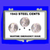 .jpg of 3x2 snap lock coin holder for 1943 steel cents